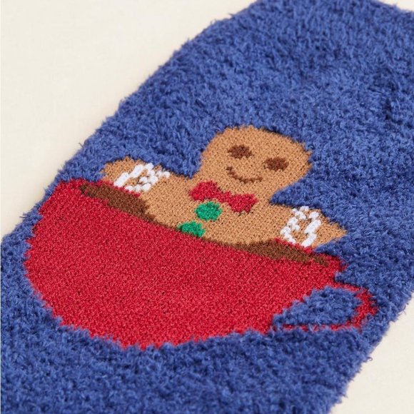 ❤️NWT VINTAGE TORRID CREW SOCKS GINGERBREAD MAN & CANDY CANE CHRISTMAS HOLIDAY - Picture 2 of 8